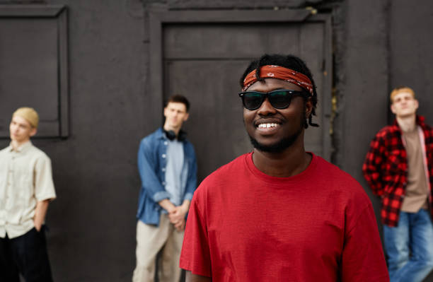 istock Black Young Man in Street 1435237595