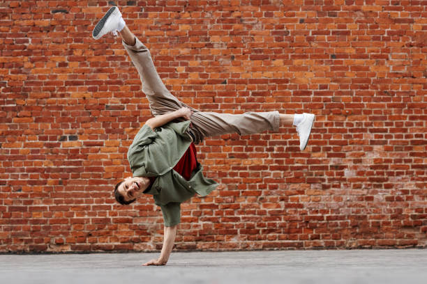 istock Male Breakdancer Outdoors 1435237821