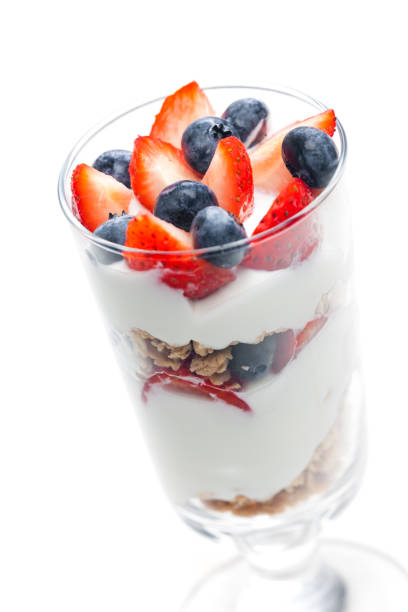 istock muesli with white yogurt and fruit 1435244247