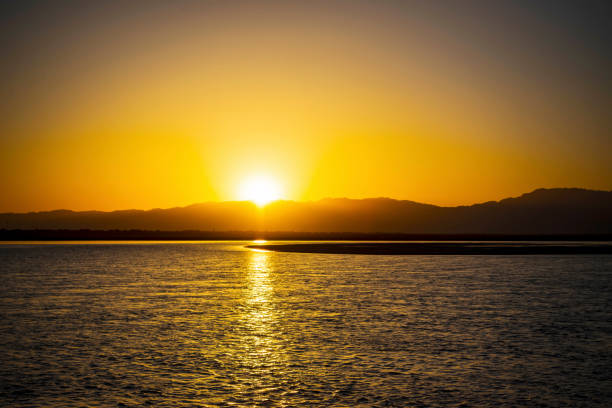 istock Yellow River in the golden sunset 1435245981