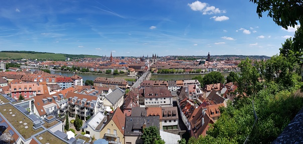 Panoramic view of Wurzburg, Germany