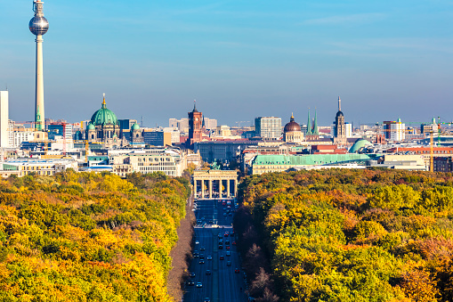 Berlin Skyline at autumn