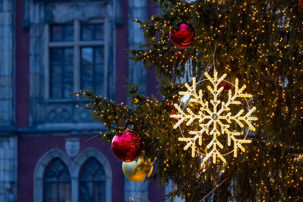 istock Christmas tree in Prague, Czech Republic 1435248508