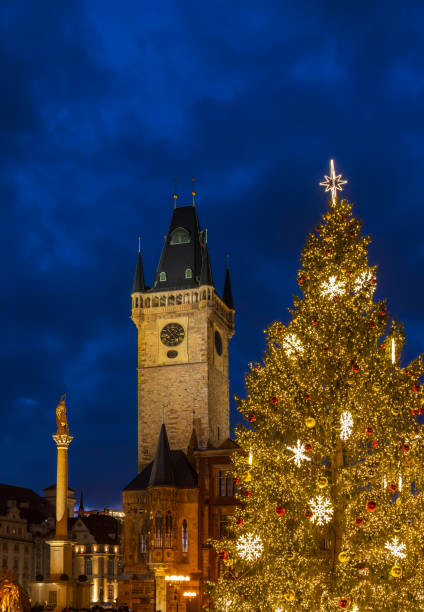 istock Old Town Square at Christmas time, Prague, Czech Republic 1435248510