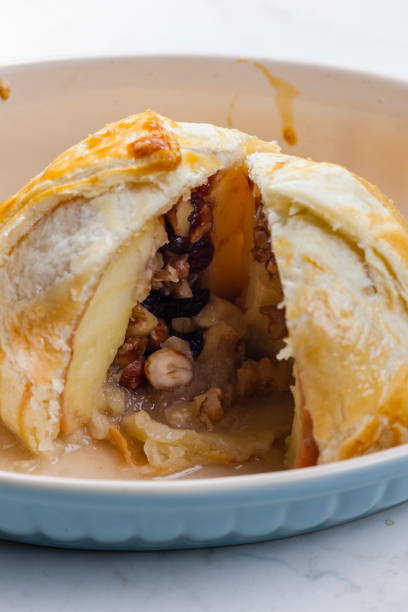 istock filled apple baked in crispy dough 1435251281