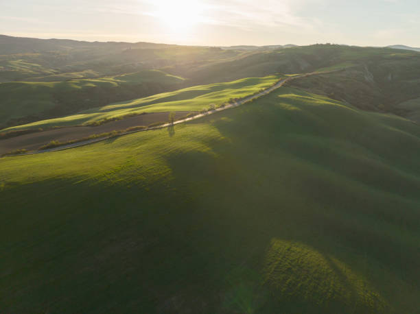 istock Tuscany spring landscape from aerial view 1435251357