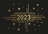 istock Happy New Year 2023 in different languages 1435252184