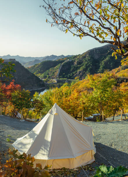 istock Autumn camping in Indian tents 1435261111