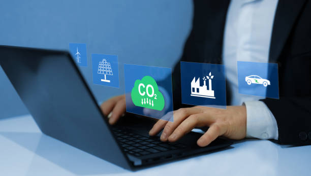 istock Sustainable development on renewable energy. Reduce CO2 emission concept. Renewable energy-based green businesses can limit climate change and global warming. 1435261938