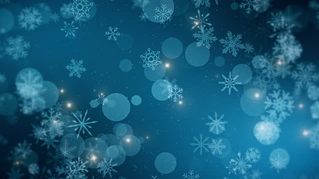 Christmas Snowflake Background | Loopable