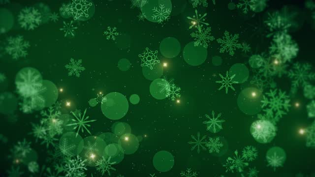 Christmas Snowflake Background | Loopable