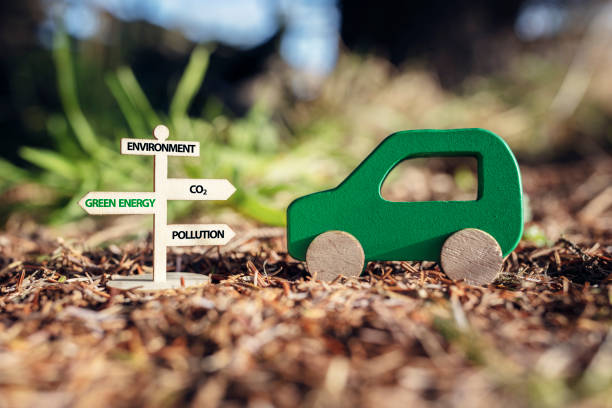 Electric car green energy concept