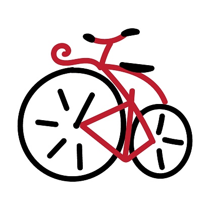 Free of old fashioned bicycle vintage bike vector graphics illustrations