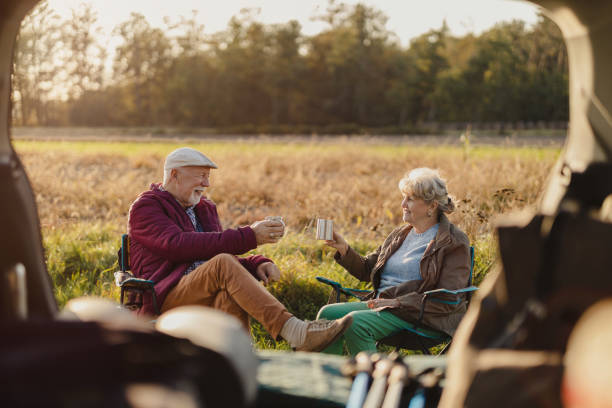 istock Senior couple on a road trip 1435281502