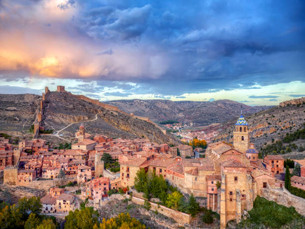 istock Views of Albarracin with its cathedral in the foreground. 1435283705