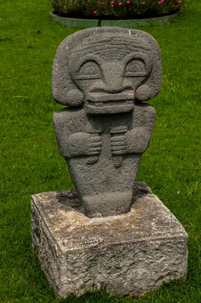 Photo of old stone statue