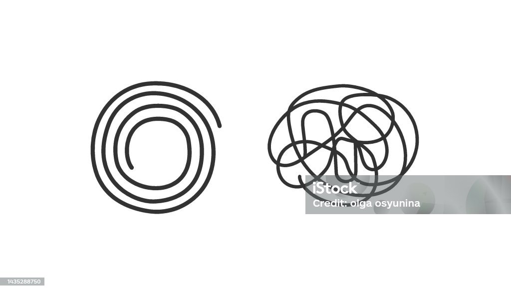 Confused Design Examples Untangling Confused Thoughts Vector Elements For Design Stock ...