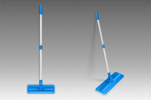 istock Mop or swab household cleaning equipment, vector 1435289318