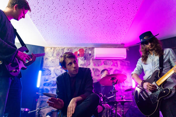 istock Music band having a rehearsal in studio 1435289465