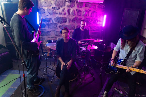istock Music band having a rehearsal in studio 1435290000
