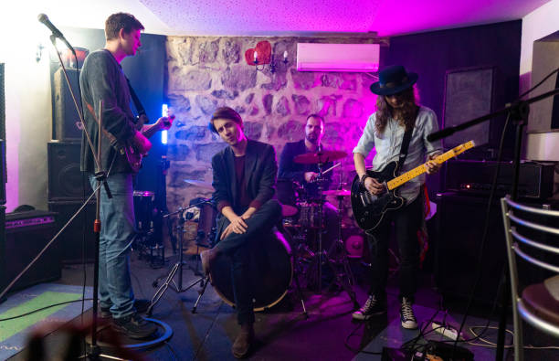 istock Music band having a rehearsal in studio 1435290037