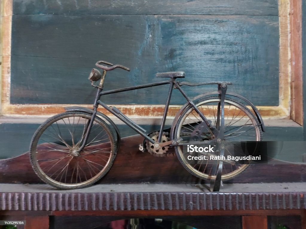 miniature roadster bicycle. miniature roadster bicycle.  vintage and old bikes. Activity Stock Photo