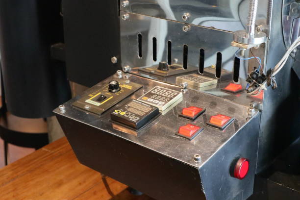 istock red power switch to turn on the coffee roaster 1435295217