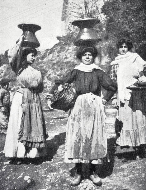 istock Albanian female water bearers standing outdoors 1435295278