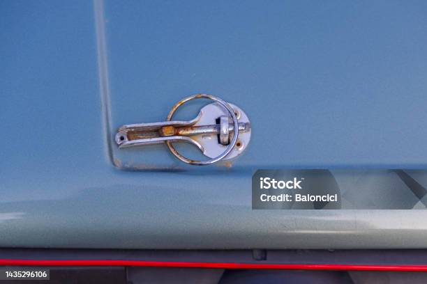 Bonnet Pin Lock Stock Photo - Download Image Now - 2022, Balkans, Belgrade - Serbia