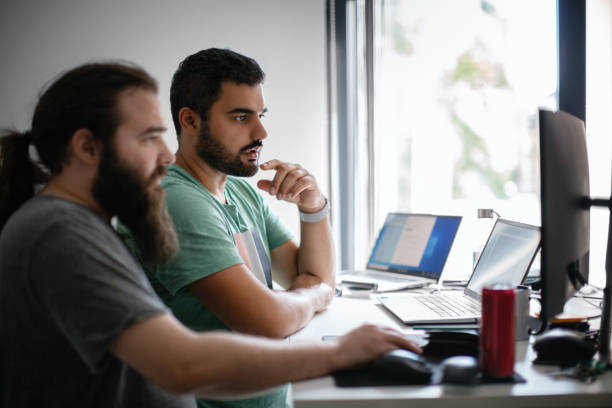 80+ Programmer Standing Desk Stock Photos, Pictures & Royalty-Free ...