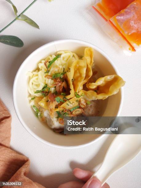 Bakwan Malang On A Bowl Stock Photo - Download Image Now - Asia, Bowl, Chili Pepper