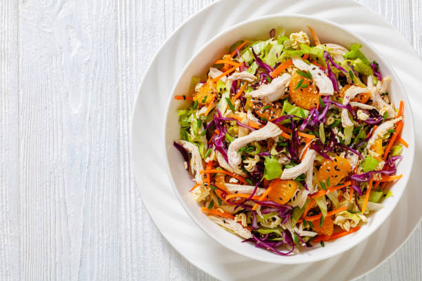 istock Chinese Chicken Salad with mandarins and veggies 1435313847