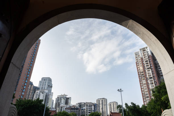 Urban architecture outside the arch