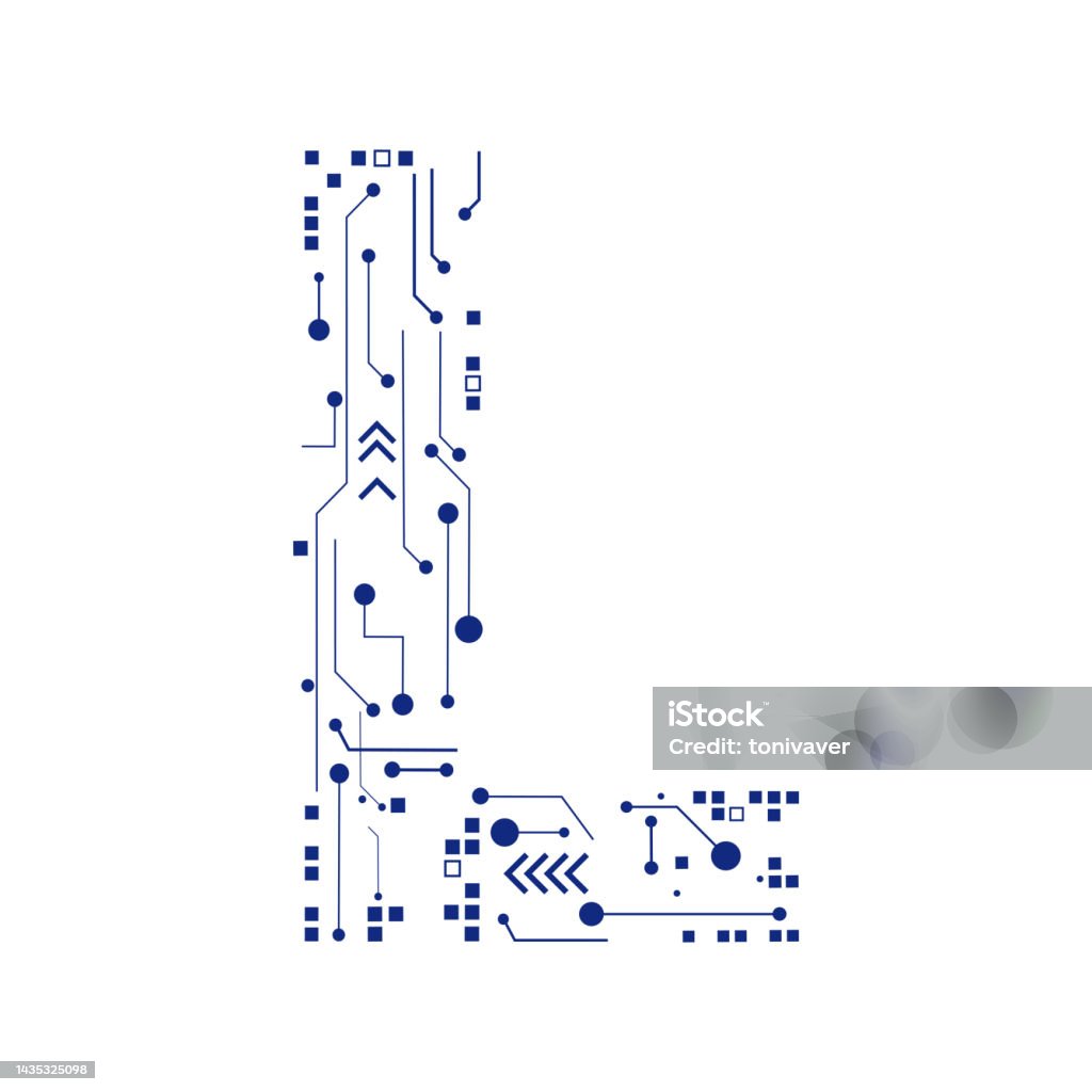 Tech Type Vector Tech Vector Font Typeface Unique Design Stock Illustration - Download ...