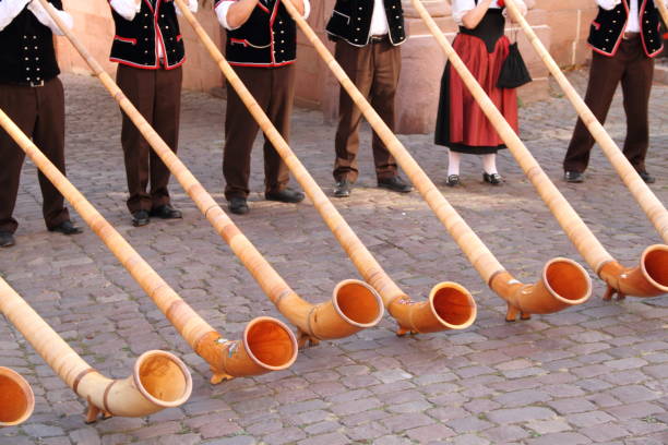 istock Street music with the alphorn 1435326492