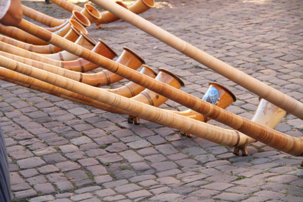 istock Street music with the alphorn 1435326542