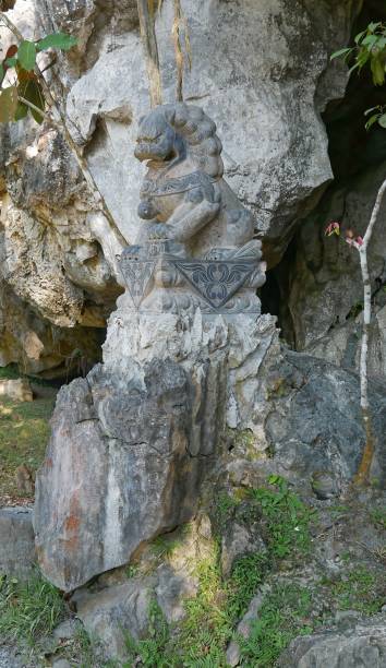 istock Vertical shot of an ancient sculpture found in Malaysia 1435333967