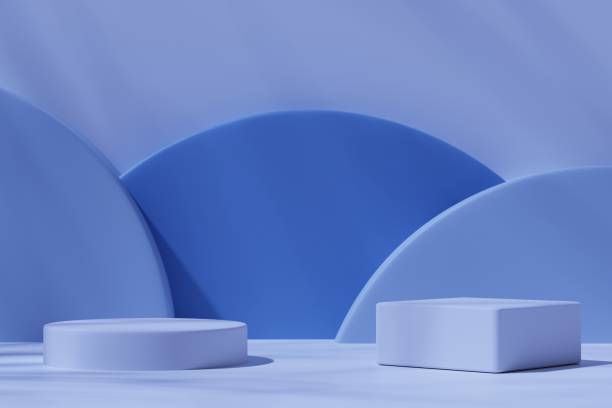 istock Scene with a podium for product presentation, 3d rendering 1435334226