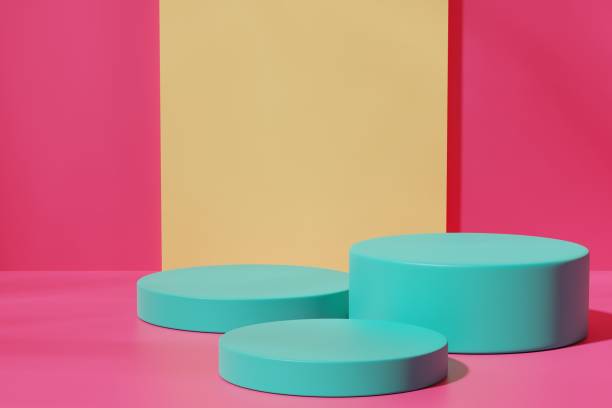 istock Scene with a podium for product presentation, 3d rendering 1435334232