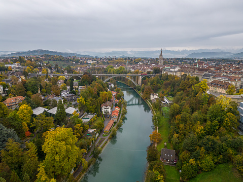 Bern, Switzerland Aerial View