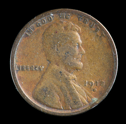 1918 D US penny