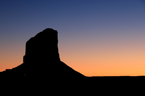 Monument Valley at sunset (Arizona).