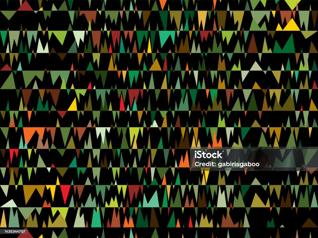 Triangular Pattern On Black Base Stock Illustration - Download Image ...