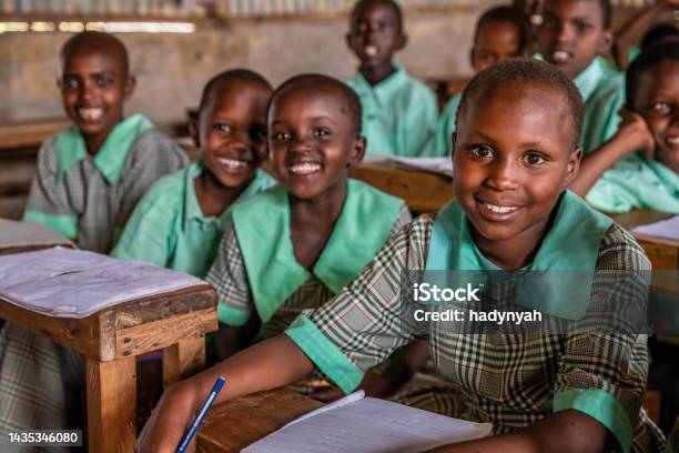 School Children In A School Near Masai Mara Game Reserve In Kenya Stock Photo - Download Image Now
