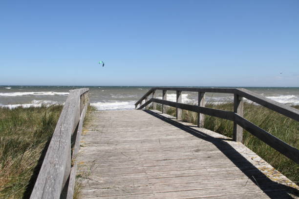 istock a wooden bridge as access to the beach 1435348405
