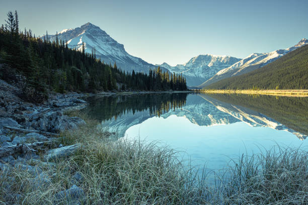 istock Mountains Reflecting in the Lake 1435348578