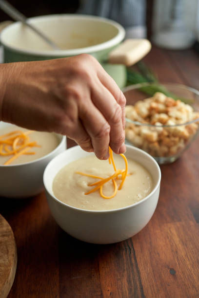 Creamy Cauliflower Soup with Vegan Bellalodi Cheese