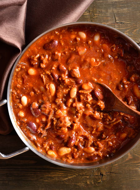 istock Cowboy beans in cooking pan 1435361982