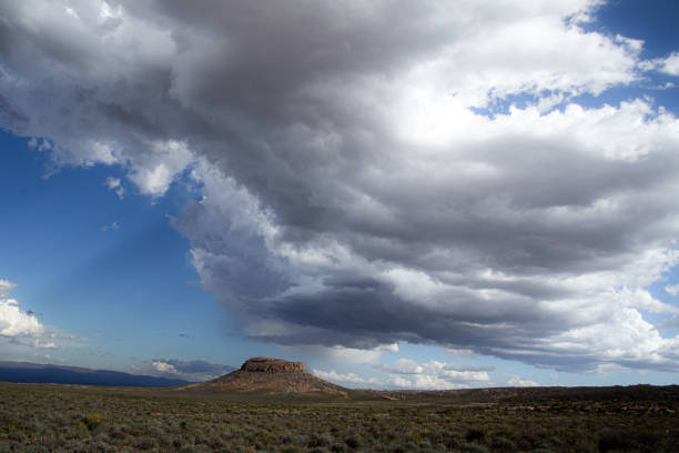 istock Storm Clouds Building Over a Hill in a Dry Area 1435364004