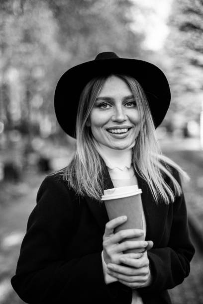 Free Stock Photo of Woman in White Hat, Black and White Portrait ...